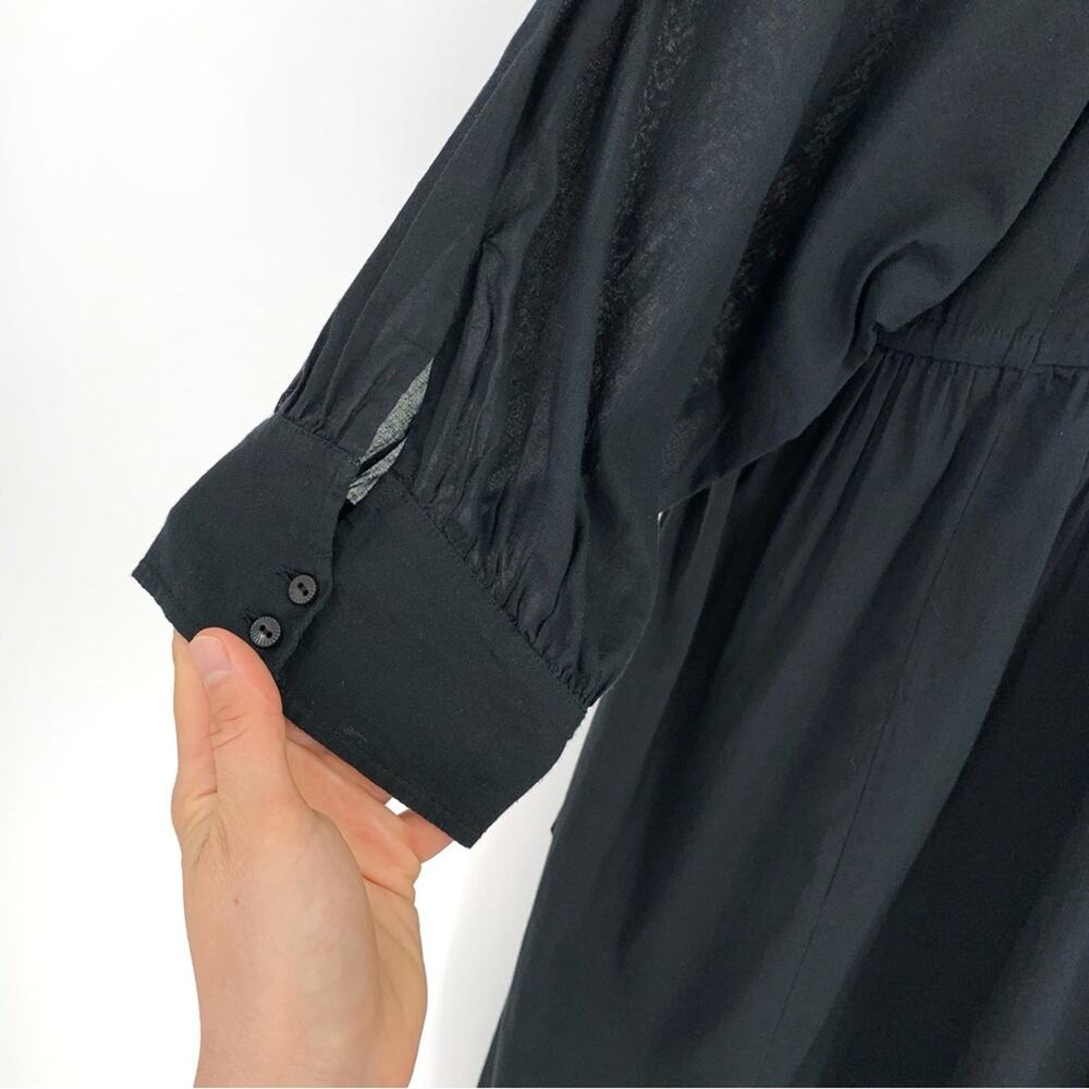 ISABEL MARANT Étoile Cotton Tunic Dress Black 3 - Picture 3 of 11